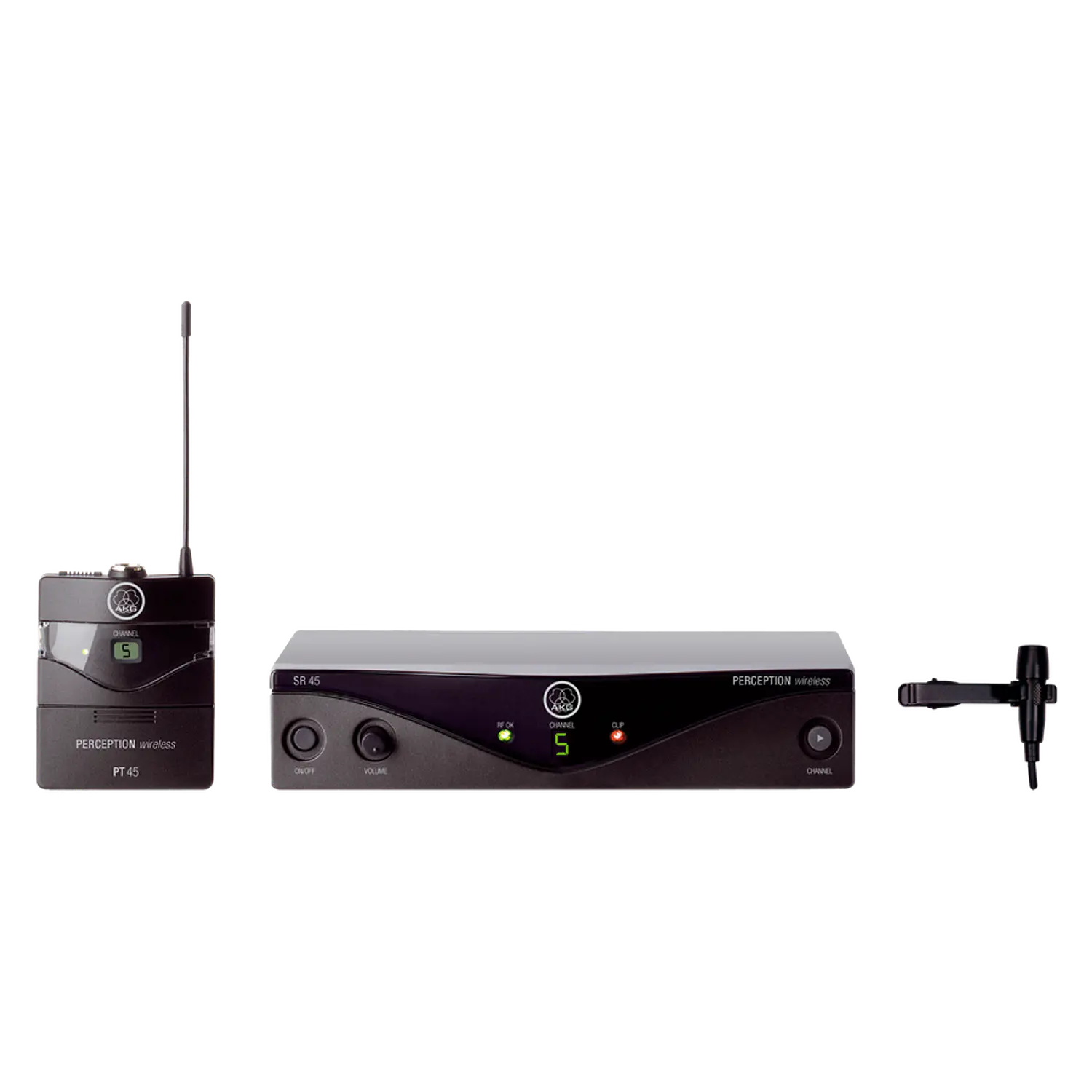 AKG Perception Wireless 45 Presenter Set, Micrófono Inalámbrico UHF, Banda A 530.025-559MHz, CK99 L, PT45, SR45 1