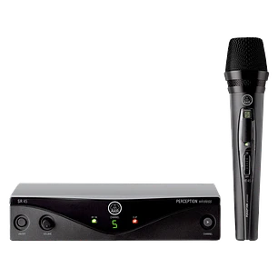 AKG Perception Wireless 45 Vocal Set, Micrófono Inalámbrico UHF, Banda B1 748.1-751.9MHz, HT45 Cardioide, SR45