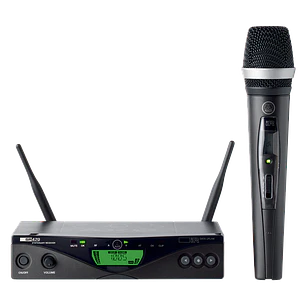 AKG WMS470 Vocal Set D5, Micrófono Inalámbrico UHF, Banda 10 823-832MHz, 50mW, Receptor Diversity SR470, D5 Supercardioide