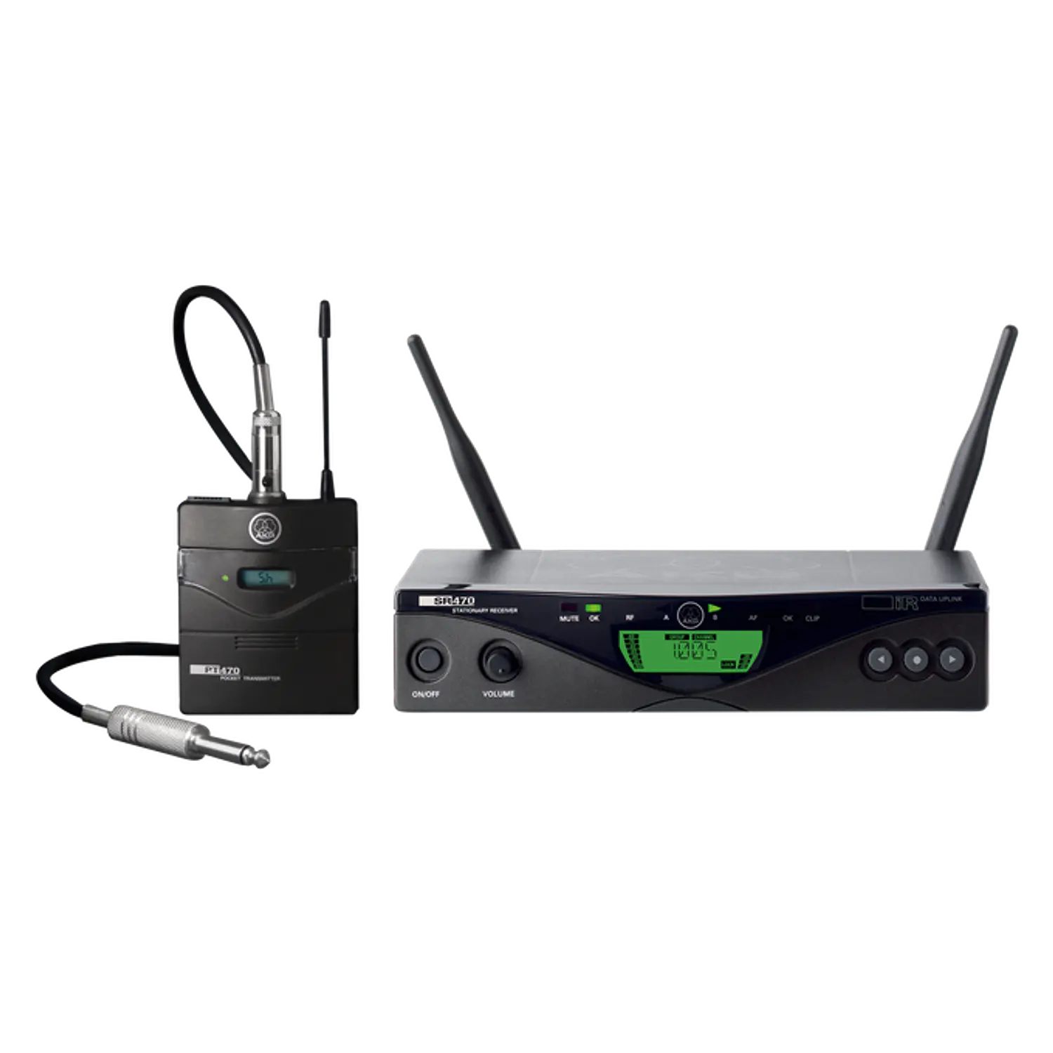 AKG WMS470 Instrumental Set, Sistema Inalámbrico UHF, Banda 1 651.1-680.6MHz, 50mW, PT470, SR470, Cable MK/GL 1