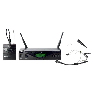 AKG WMS470 Presenter Set, Micrófono Inalámbrico UHF, Banda 5-B 806.125-809.750MHz, 50mW, CK99 L, C555 L, PT470, SR470