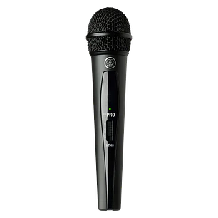 AKG WMS40 Mini Vocal Set ISM2, Micrófono Inalámbrico UHF 864.375MHz, HT40 Mini Cardioide, SR40 Mini, Hasta 30h