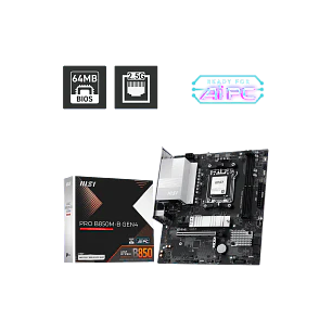 MSI PRO B850M-B GEN4, Placa Madre Micro-ATX AM5, AMD B850, DDR5 128GB, M.2 PCIe 5.0, LAN 2.5G