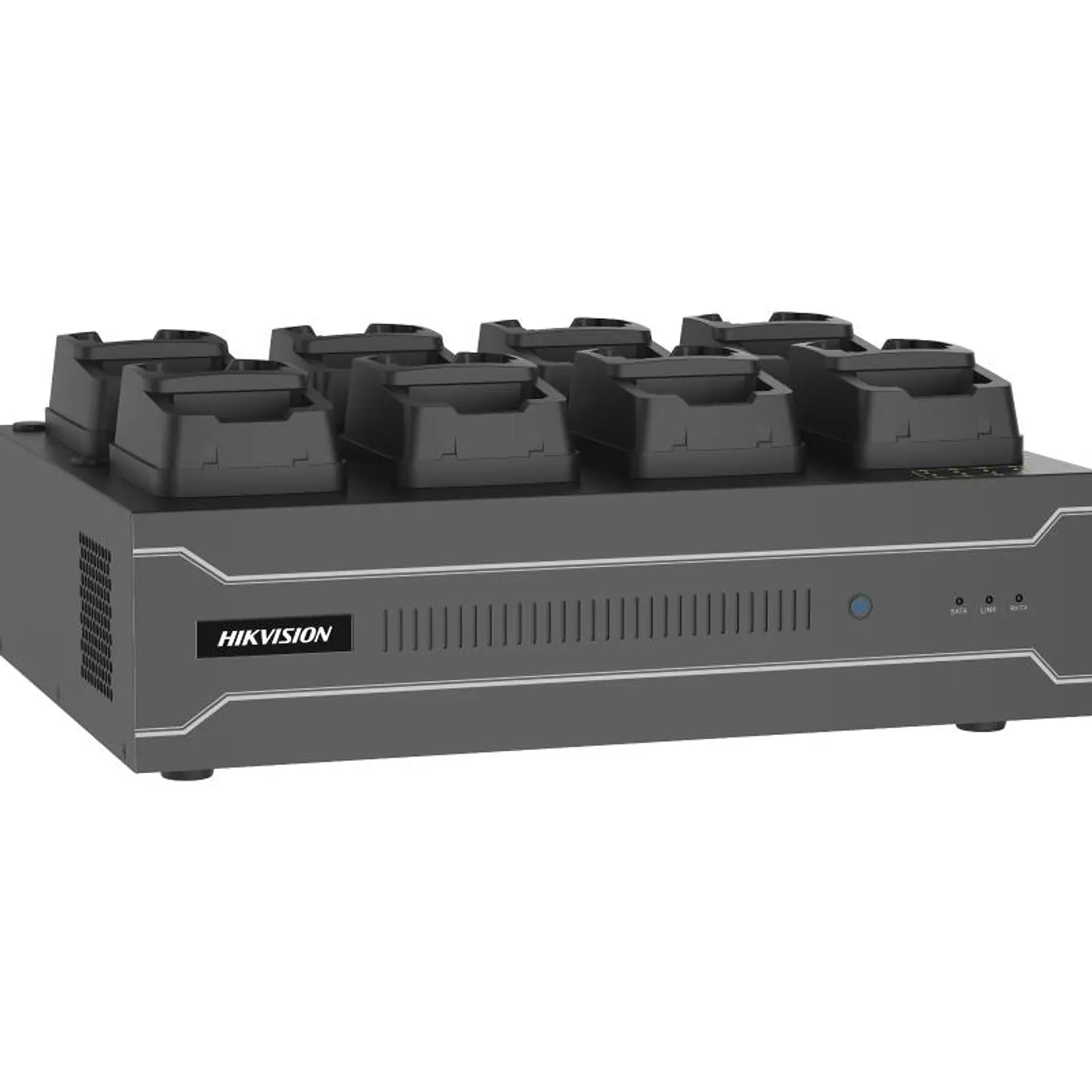 Hikvision DS-MDS001/2T/8 Dock Station 8 Puertos para Body Camera, HDD 2TB, Gigabit, USB 3.0 1