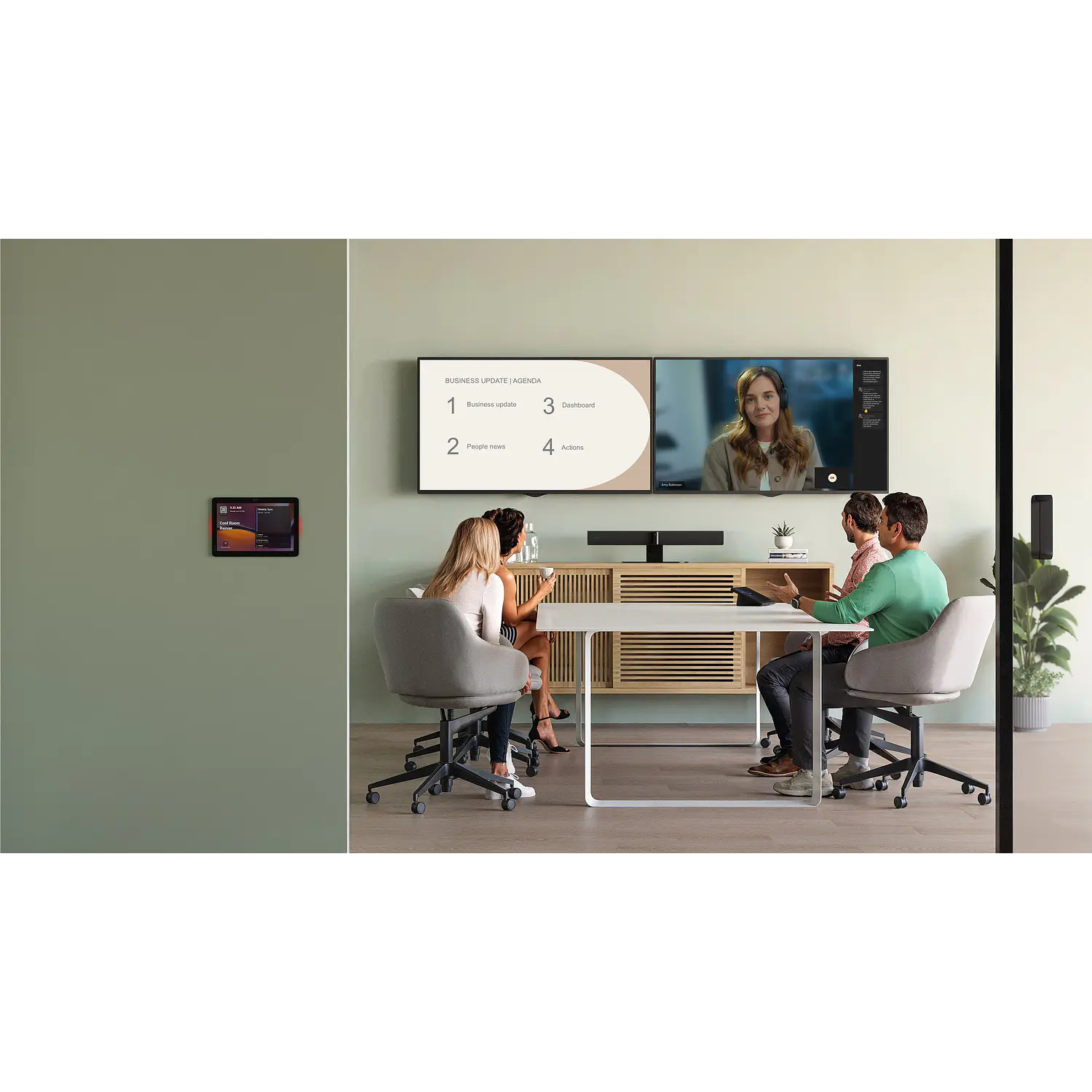 Jabra Scheduler UC Panel de Reserva de Salas 10.1