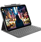 Logitech Slim Folio, Funda con Teclado para iPad 10ª Gen/A16, Bluetooth LE, Inglés, Oxford Grey - Miniatura 1