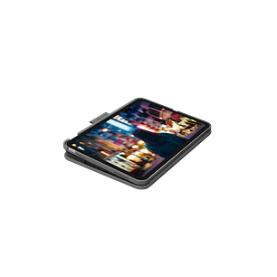 Logitech Slim Folio, Funda con Teclado para iPad 10ª Gen/A16, Bluetooth LE, Inglés, Oxford Grey