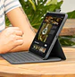 Logitech Slim Folio, Funda con Teclado para iPad 10ª Gen/A16, Bluetooth LE, Inglés, Oxford Grey - Miniatura 6