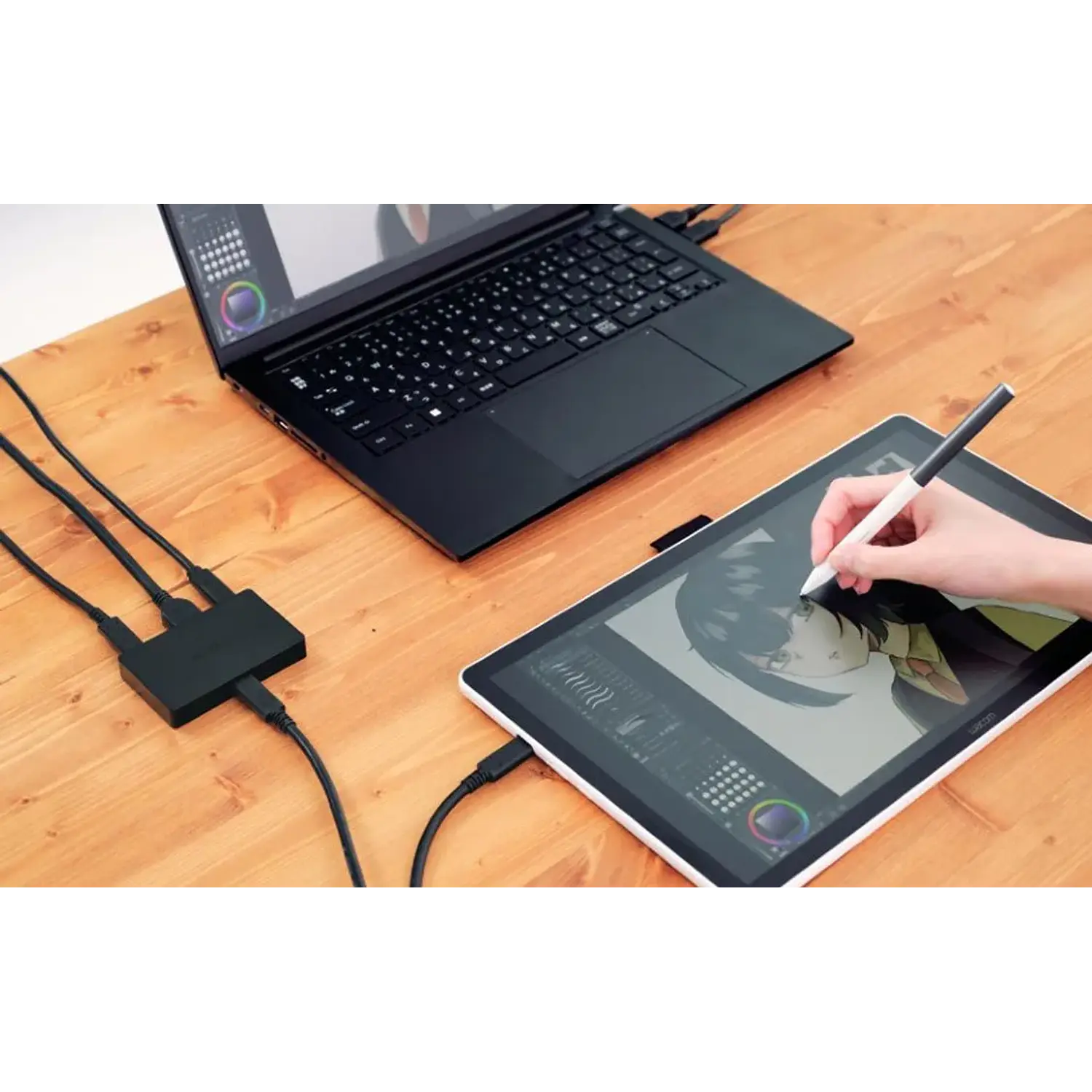 Wacom Converter Kit, Adaptador HDMI a USB-C para Movink 13 y Wacom One 12/13/14, Cables Incluidos, Negro 5