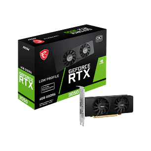 MSI GeForce RTX 3050 LP 6G OC, Tarjeta de Video Low Profile, 6GB GDDR6, 96-bit, 1492MHz, HDMI 2.1, DP 1.4a