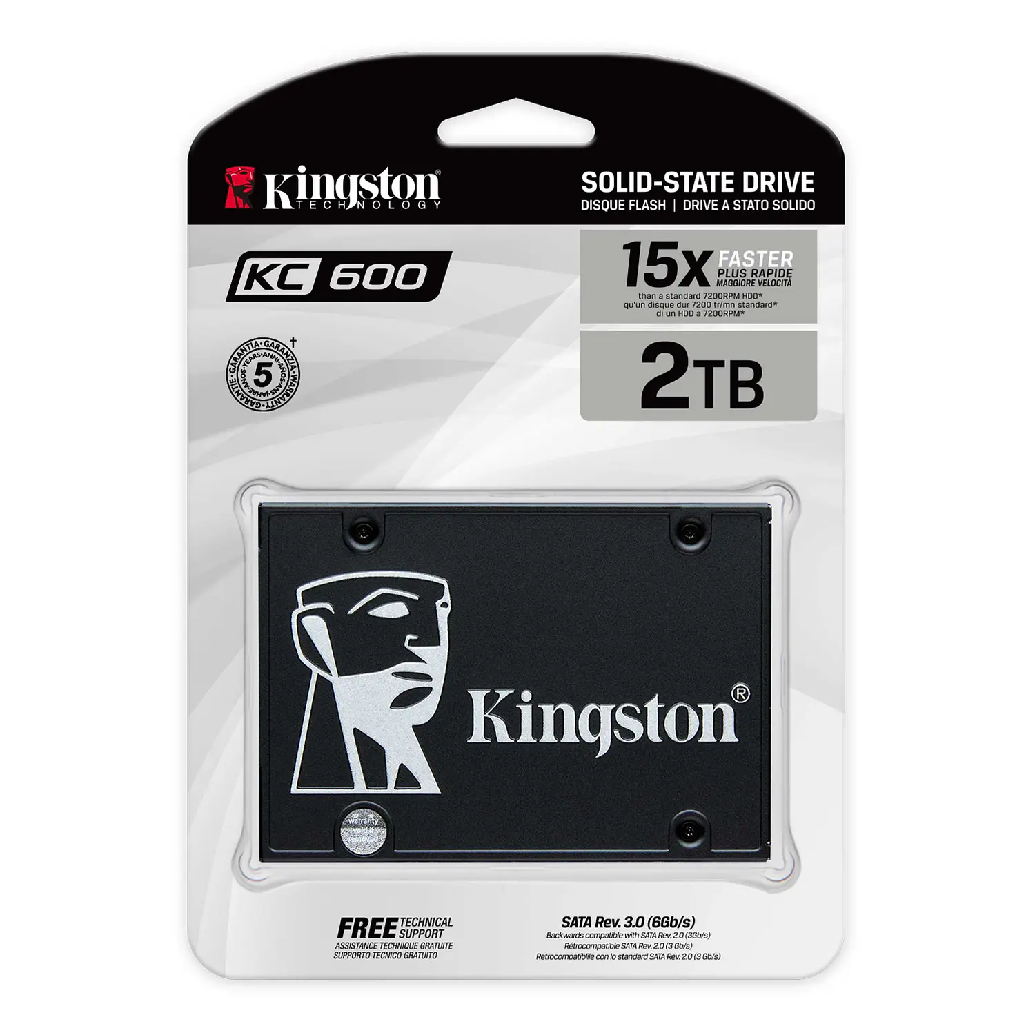 Kingston KC600, Disco SSD 2TB SATA 2.5