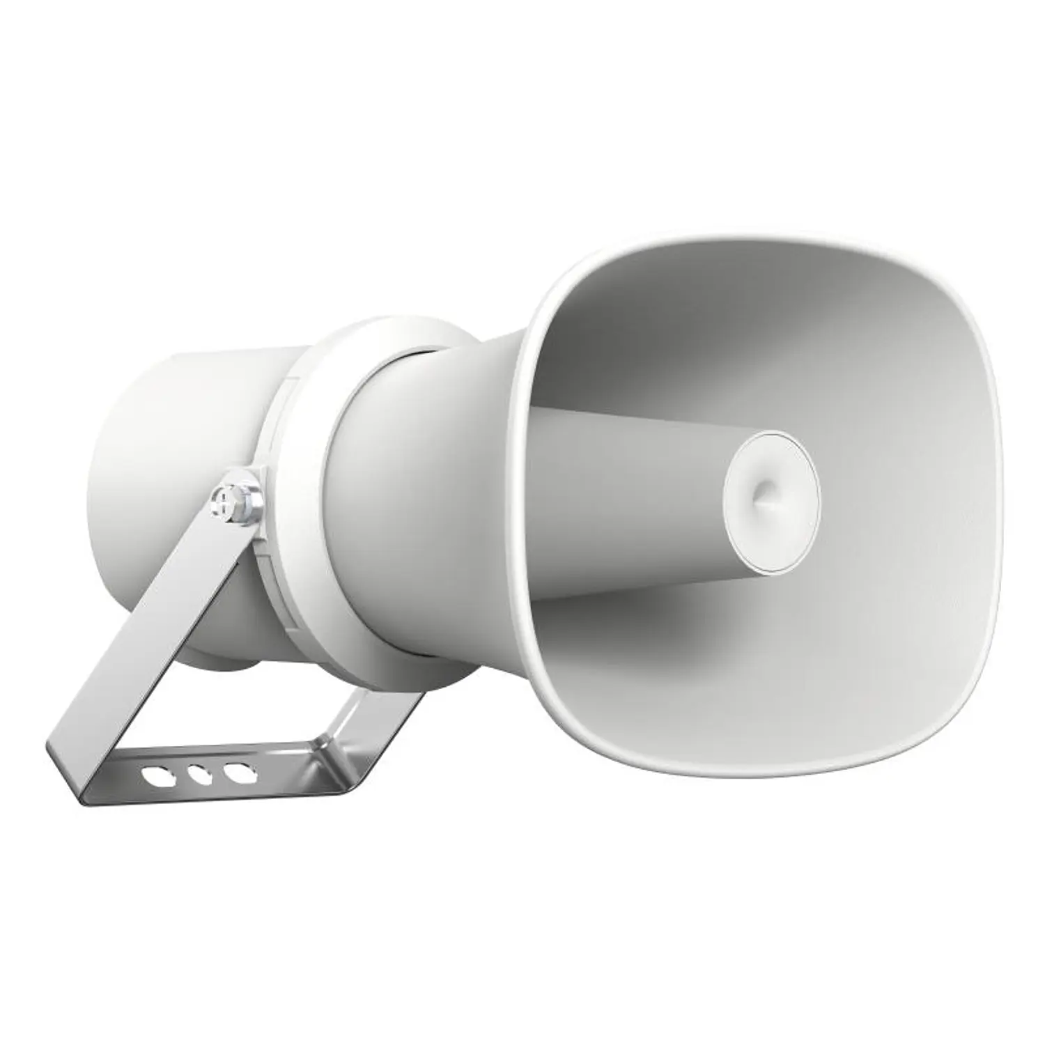 Hikvision DS-QAZ1325G1T-EY, Bocina IP Tipo Corneta 25W, PoE, 124dB, IP67, IK10, TTS, SIP, Anticorrosión, Blanco