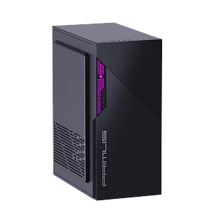 Primus Gaming Vallum L1 PGC-L1 BK, Gabinete Gamer Mid Tower ATX/Micro-ATX, 1 Fan 120 mm, Negro