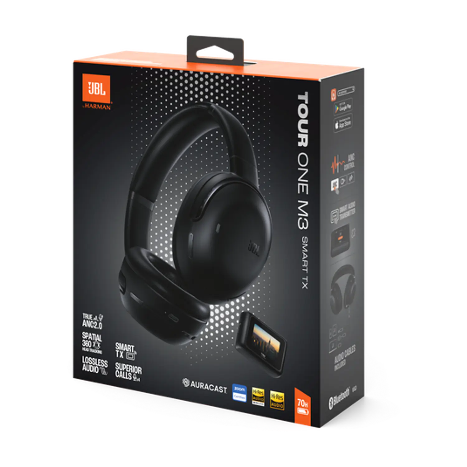 JBL Tour One M3 Smart Tx, Audífonos Over-Ear ANC, Bluetooth 5.3, Hi-Res, Spatial 360, Negro 12