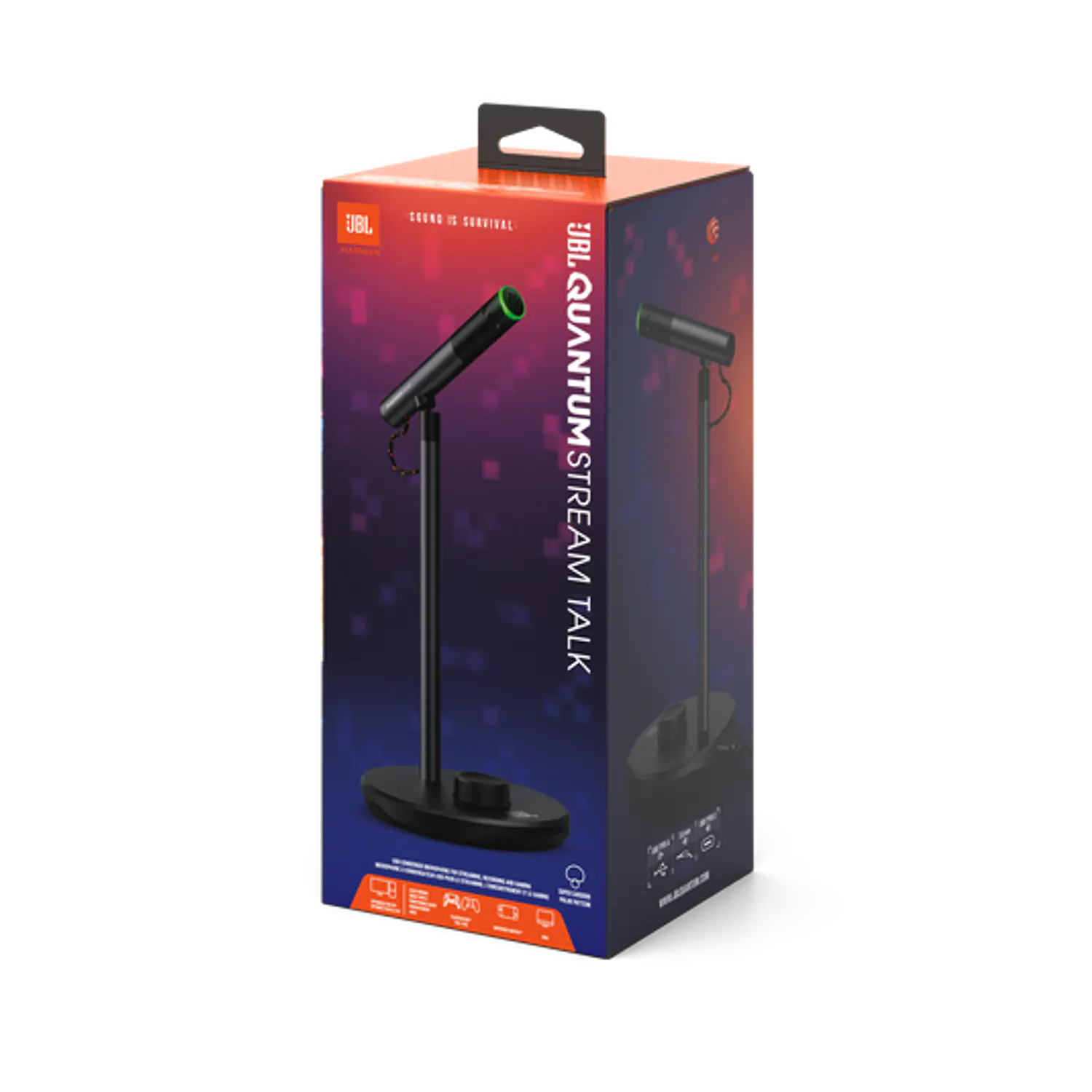JBL Quantum Stream Talk, Micrófono USB, 96kHz/24-bit, Supercardioide, USB-C, Negro 11