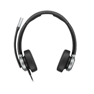 HP Poly Mission 625, Audífonos Cableados Stereo USB-C/A, IA Noise Reduction, Teams, Negro