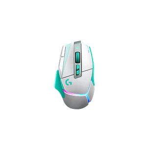 Logitech G502 X Plus, Mouse Gamer Inalámbrico, HERO 25K, LIGHTSPEED, RGB, Blanco/Menta