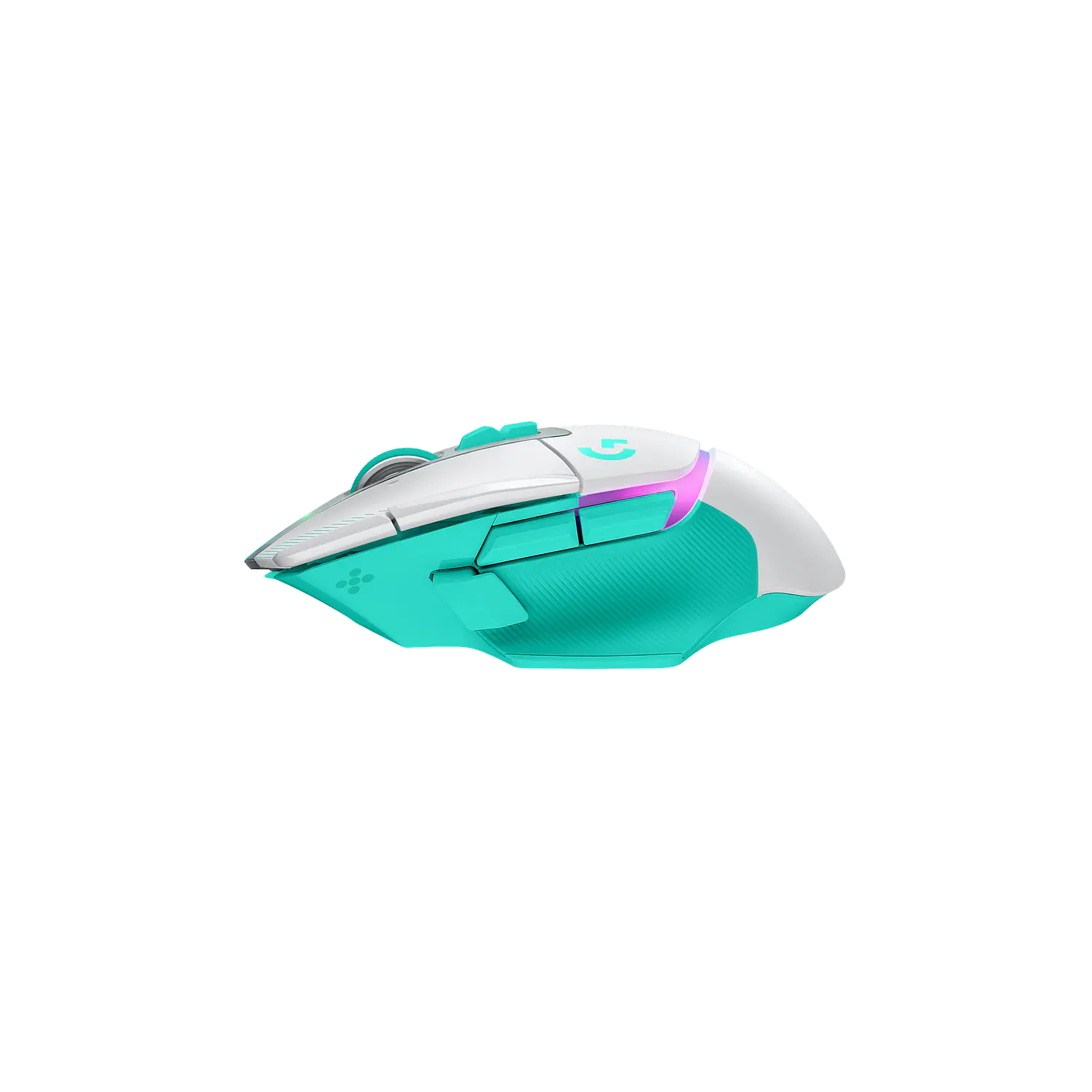 Logitech G502 X Plus, Mouse Gamer Inalámbrico, HERO 25K, LIGHTSPEED, RGB, Blanco/Menta 2