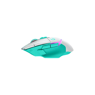 Logitech G502 X Plus, Mouse Gamer Inalámbrico, HERO 25K, LIGHTSPEED, RGB, Blanco/Menta