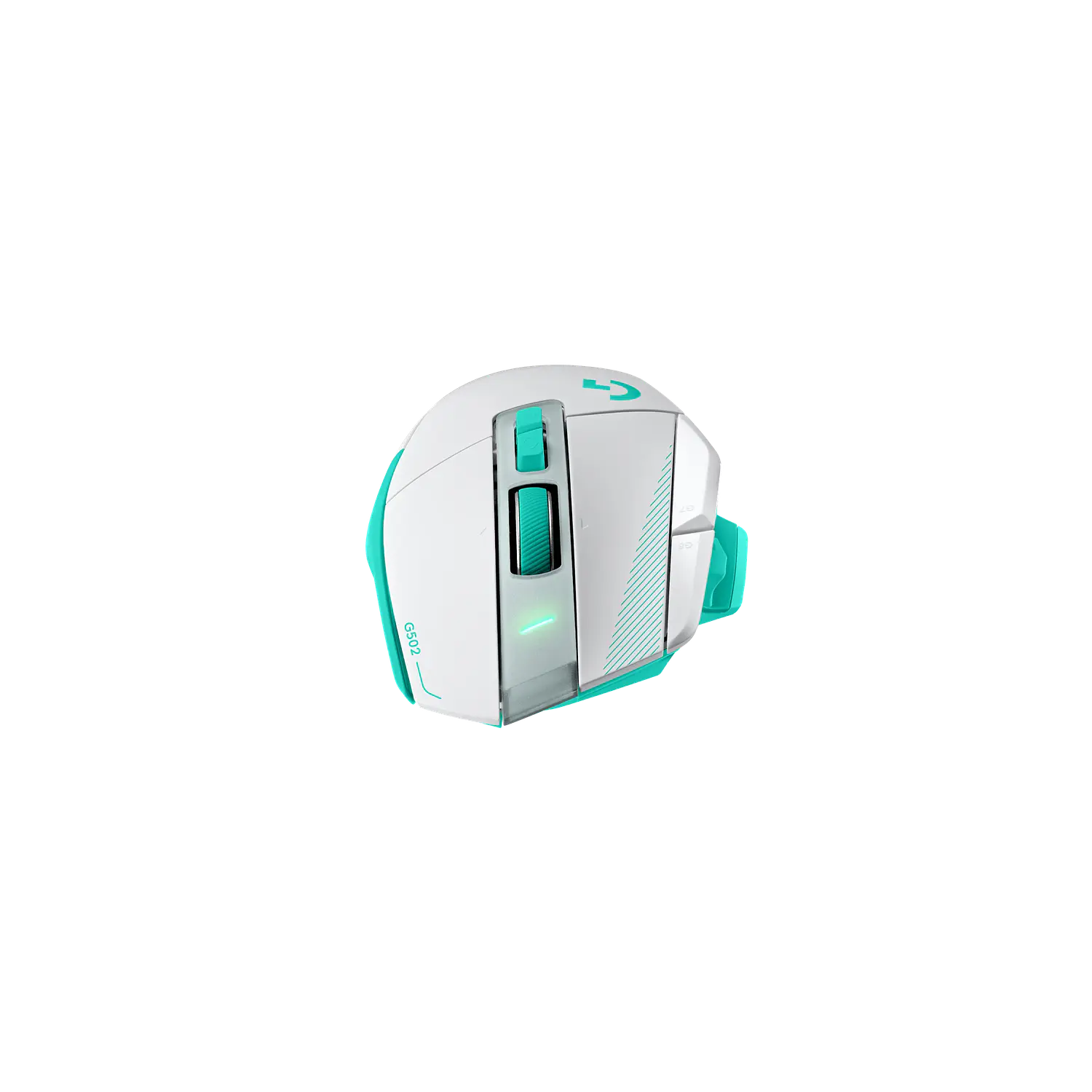Logitech G502 X Plus, Mouse Gamer Inalámbrico, HERO 25K, LIGHTSPEED, RGB, Blanco/Menta 7