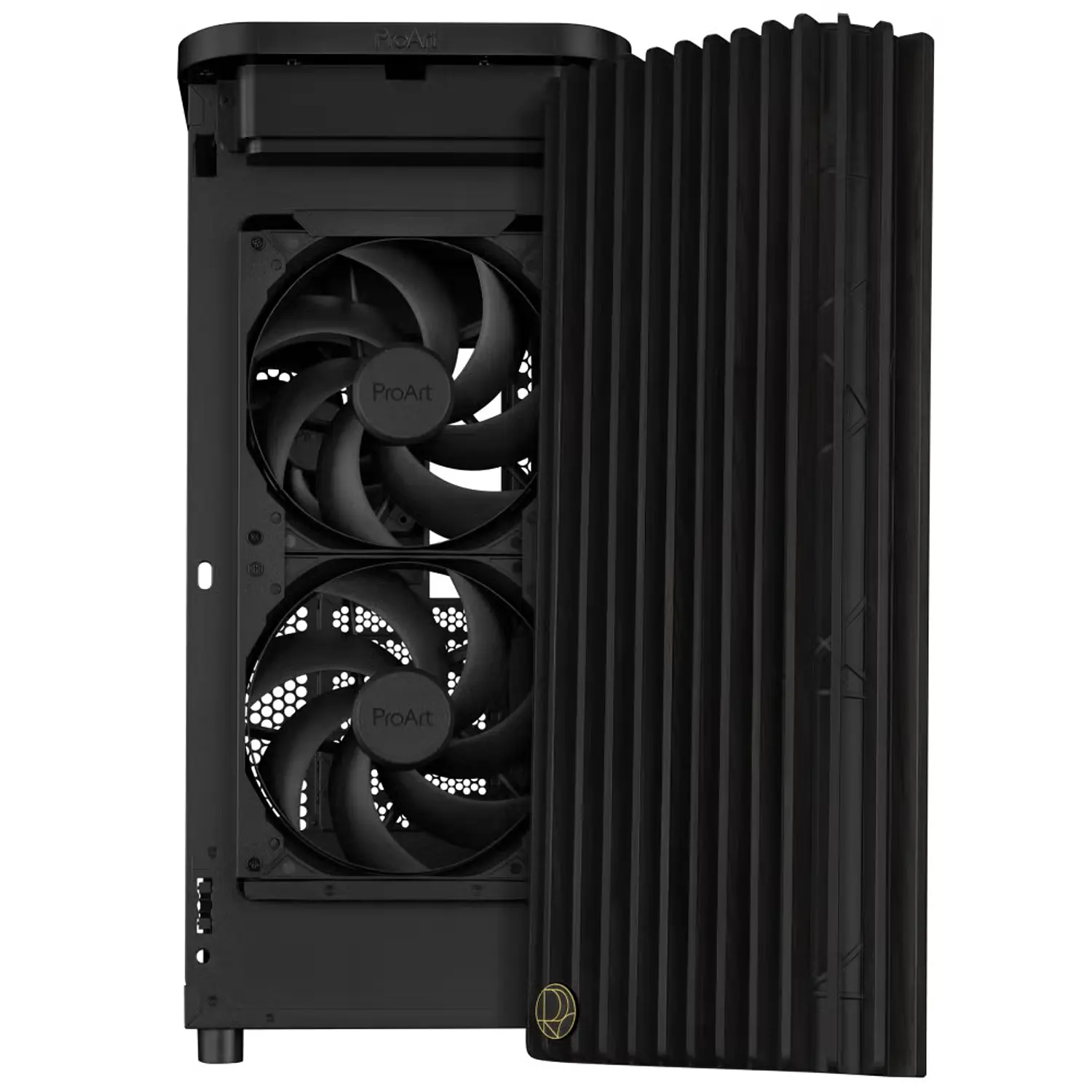 ASUS ProArt PA401 Wood Edition, Gabinete ATX, Vidrio Templado, 3 Fans PWM, USB-C 20Gbps, Negro 9