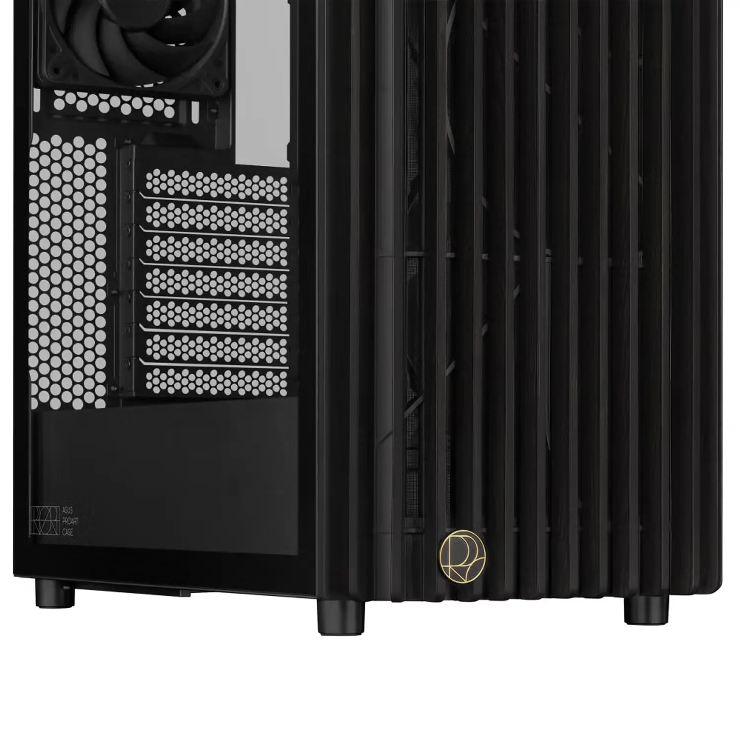 ASUS ProArt PA401 Wood Edition, Gabinete ATX, Vidrio Templado, 3 Fans PWM, USB-C 20Gbps, Negro 4