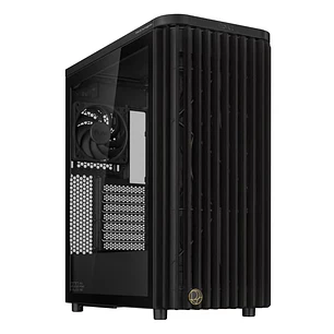 ASUS ProArt PA401 Wood Edition, Gabinete ATX, Vidrio Templado, 3 Fans PWM, USB-C 20Gbps, Negro
