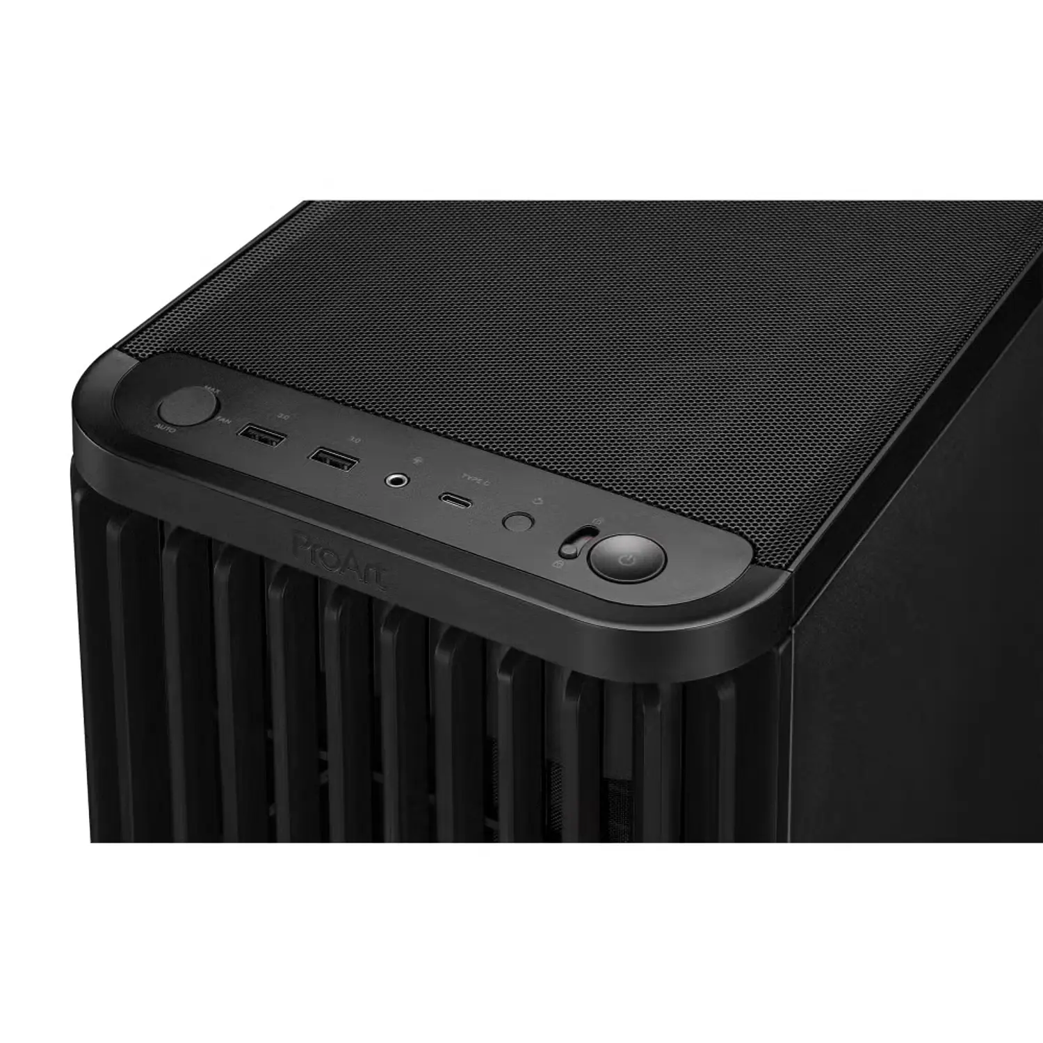 ASUS ProArt PA401 Wood Edition, Gabinete ATX, Vidrio Templado, 3 Fans PWM, USB-C 20Gbps, Negro 7