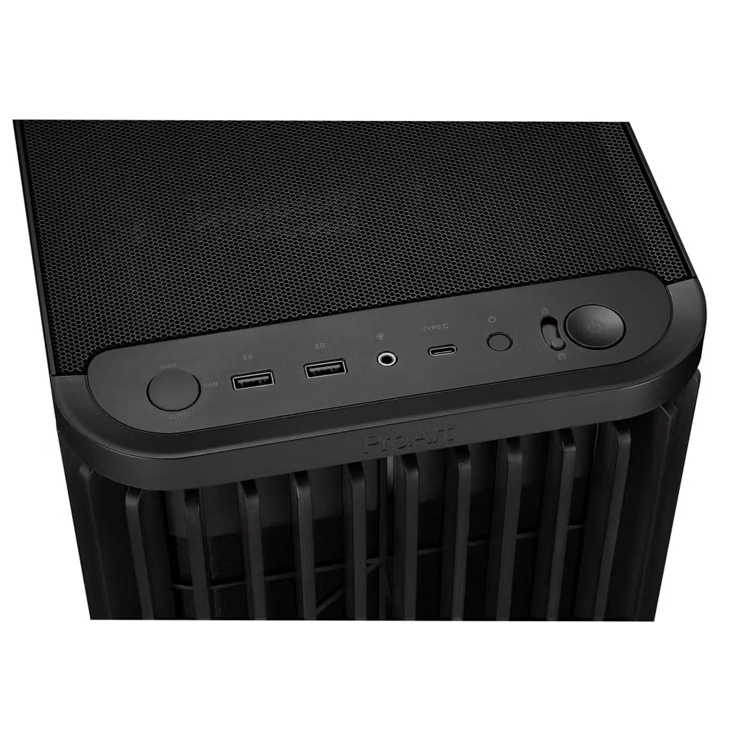 ASUS ProArt PA401 Wood Edition, Gabinete ATX, Vidrio Templado, 3 Fans PWM, USB-C 20Gbps, Negro 8