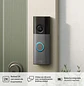 Ring Battery Doorbell 4ª Gen, Timbre Inteligente WiFi 2K, Batería Integrada, Zoom 6x, Matte Mocha - Miniatura 2
