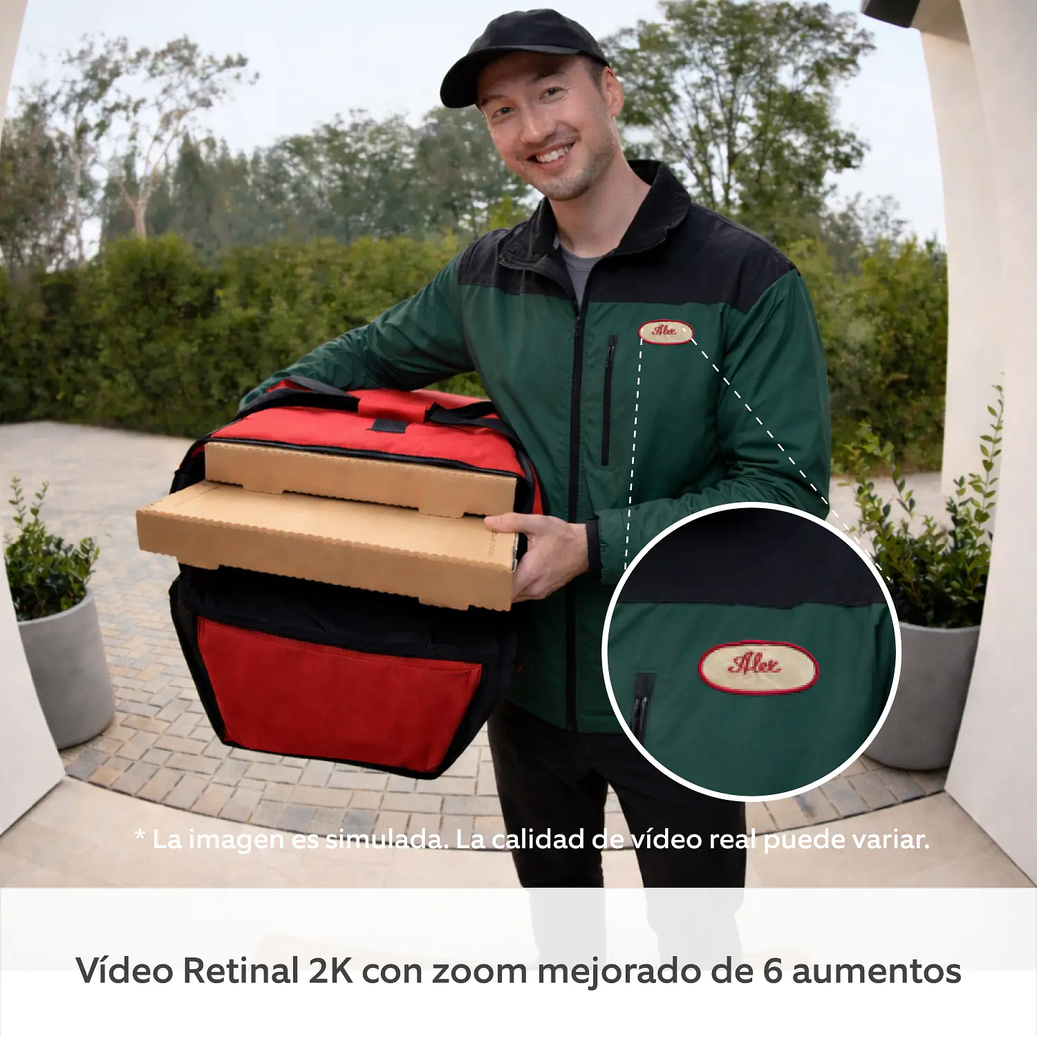 Ring Battery Doorbell 4ª Gen, Timbre Inteligente WiFi 2K, Batería Integrada, Zoom 6x, Matte Mocha 3