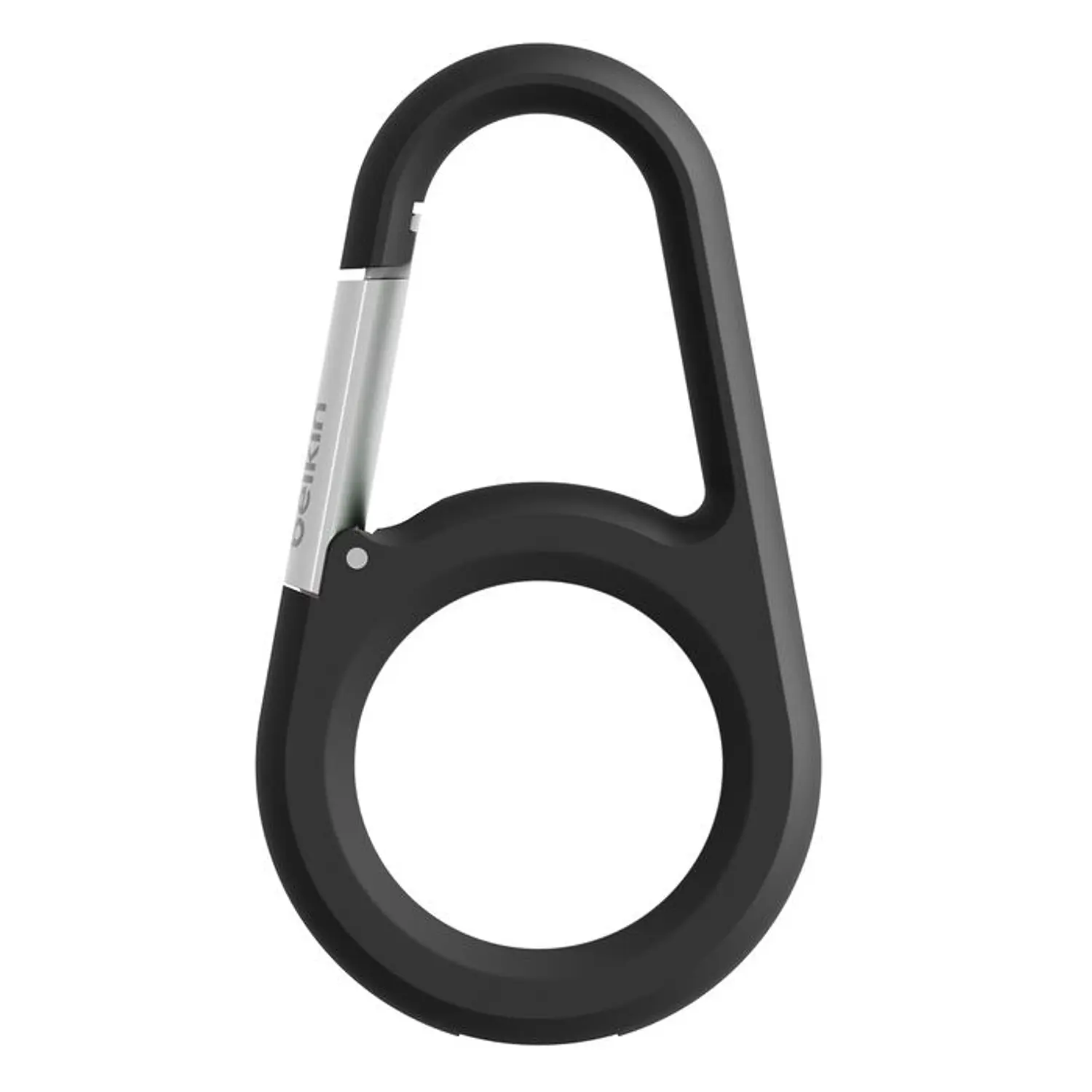 Belkin MSC008BTBK, Soporte para AirTag, Mosquetón Metálico, Cierre a Presión, Antirrayas, Negro 1