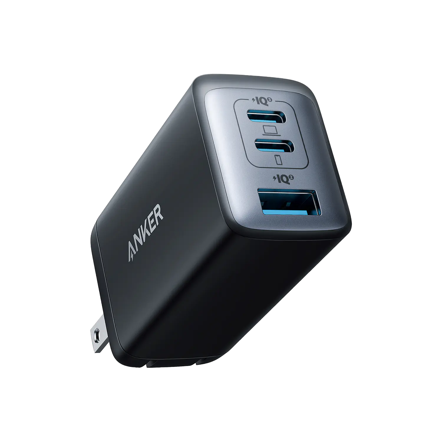 Anker 735 A2667L12, Cargador GaN II 65W, 2 USB-C, USB-A, PPS, PowerIQ 3.0, Negro 1