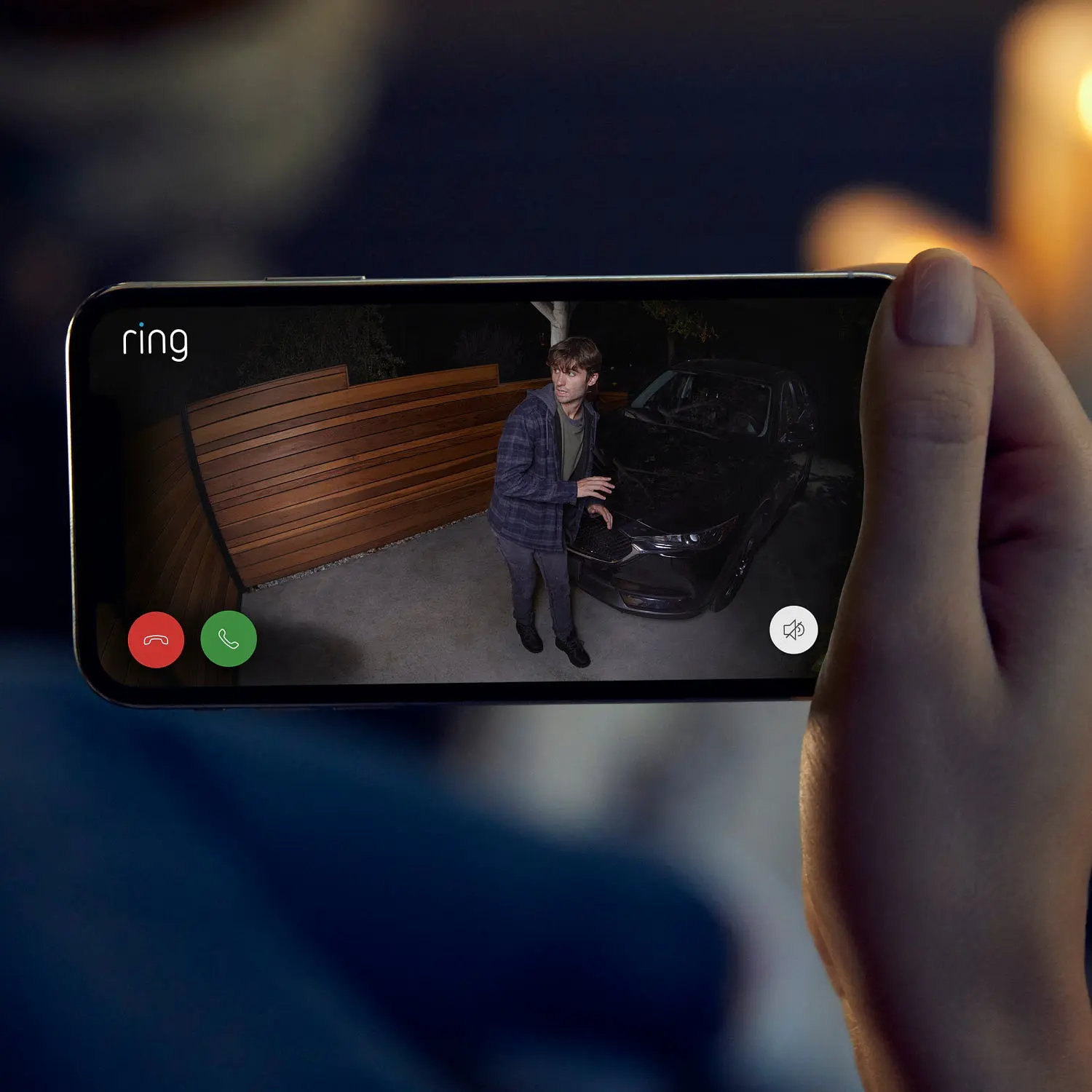 Ring Spotlight Cam Plus, Cámara de Seguridad WiFi 1080p, Batería, Visión Nocturna Color, Sirena, Negro 3