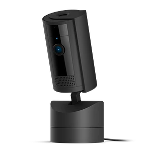 Ring Pan-Tilt Indoor Cam, Cámara de Seguridad WiFi 1080p, Giro 360°, Inclinación 169°, Visión Nocturna Color, Negro