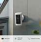 Ring Outdoor Cam Plus, Cámara de Seguridad WiFi 2K, Batería Quick Release, Wi-Fi 6, Sirena, Negro - Miniatura 4