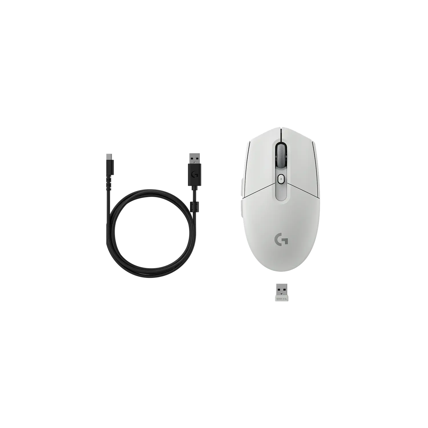 Logitech G305 X SUPERLIGHT, Mouse Gamer Inalámbrico HERO 44K, LIGHTSPEED, Bluetooth, USB-C, 59 g, Blanco 6