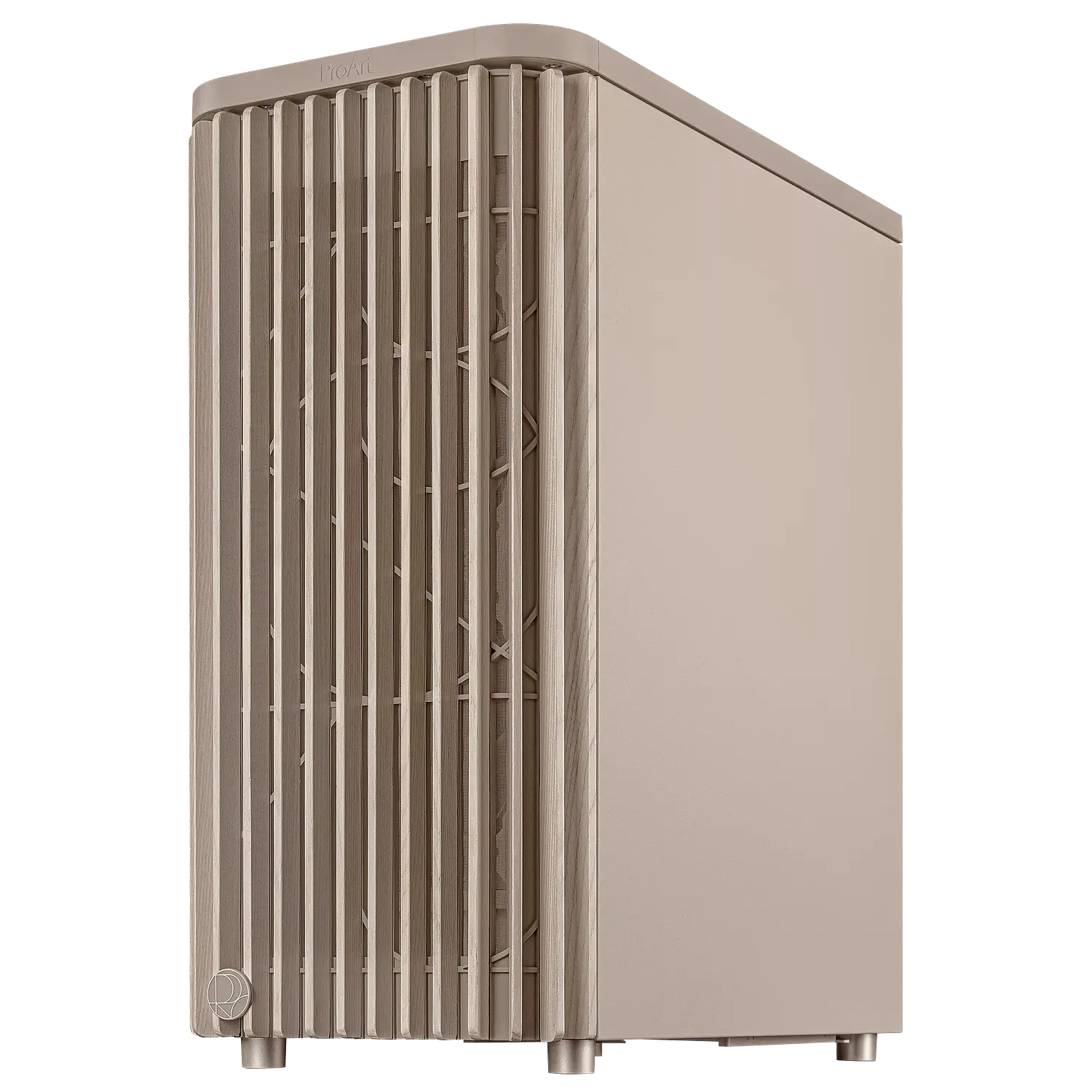 ASUS ProArt PA401 Wood Edition Beige, Gabinete ATX, Vidrio Templado, 3 Fans PWM, USB-C 20Gbps 1