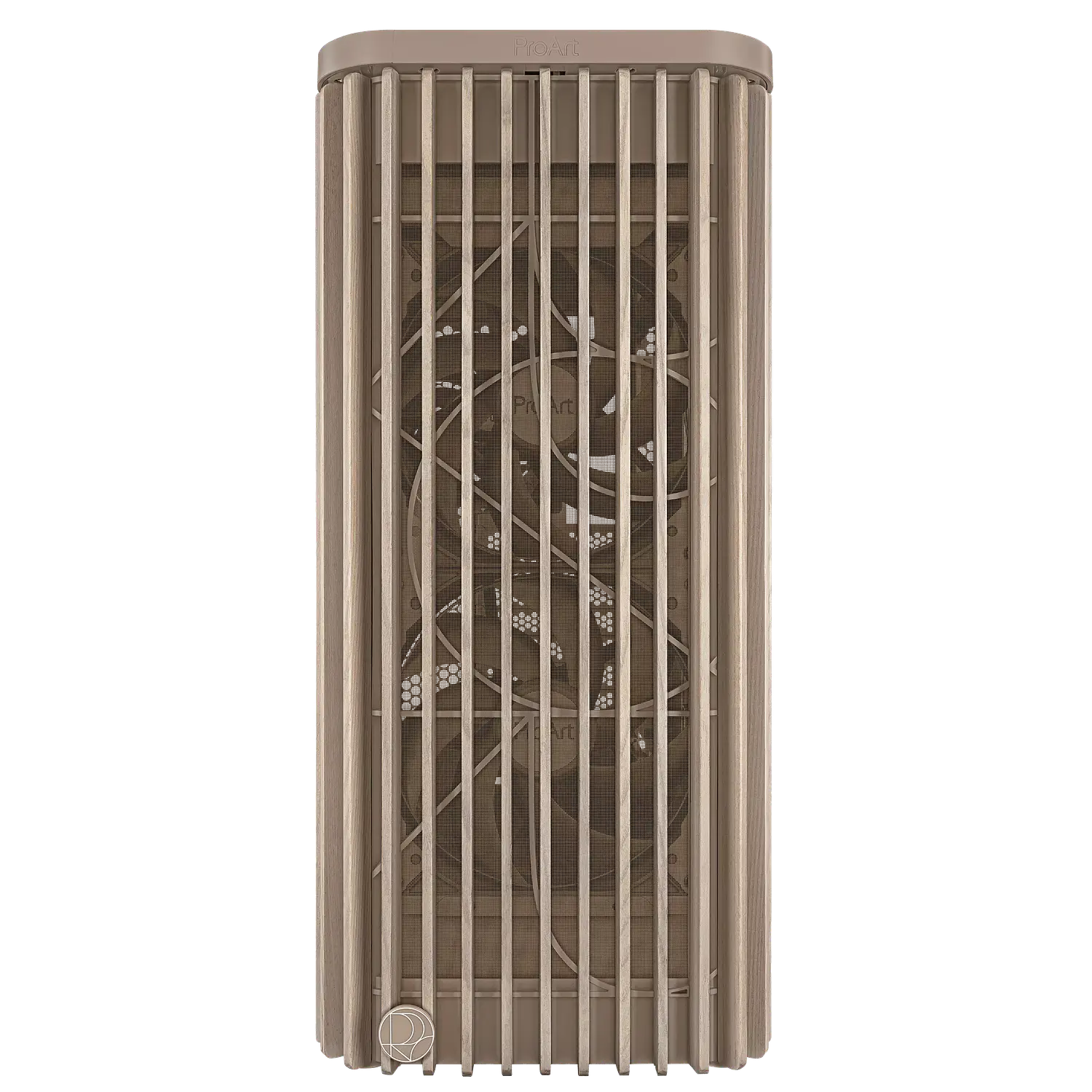 ASUS ProArt PA401 Wood Edition Beige, Gabinete ATX, Vidrio Templado, 3 Fans PWM, USB-C 20Gbps 3