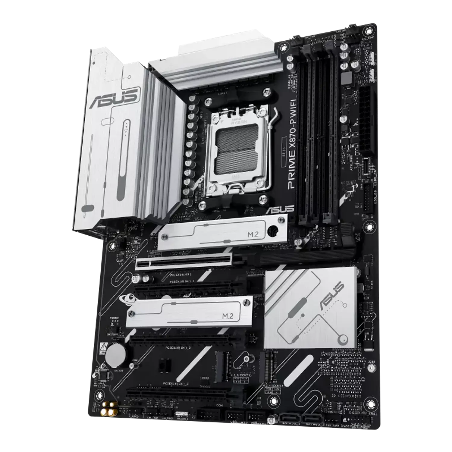 ASUS PRIME X870-P WIFI, Placa Madre ATX AM5, DDR5, PCIe 5.0, WiFi 7, USB4, 2.5GbE 4