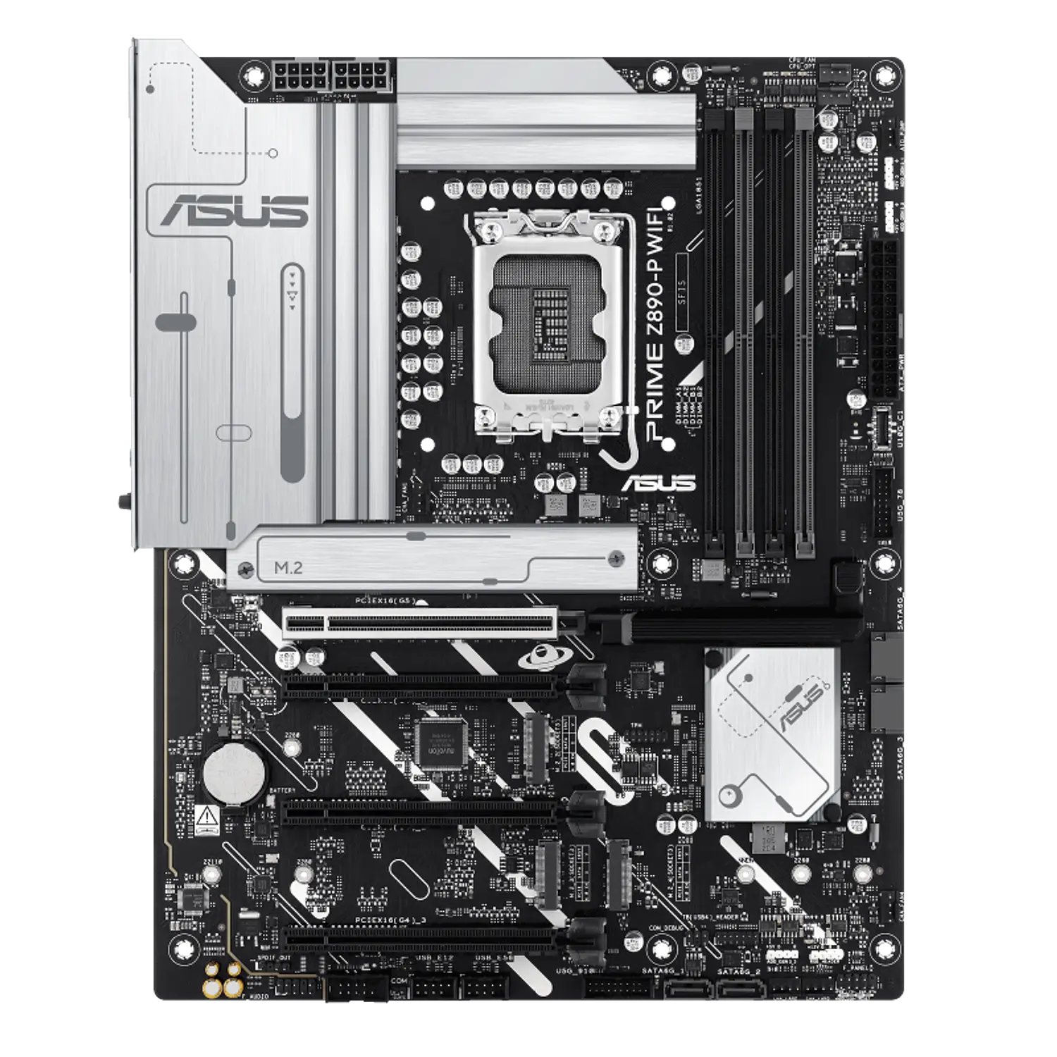 ASUS PRIME Z890-P WIFI, Placa Madre ATX Intel Z890 LGA1851, DDR5, PCIe 5.0, WiFi 7, Thunderbolt 4, 2.5GbE 2