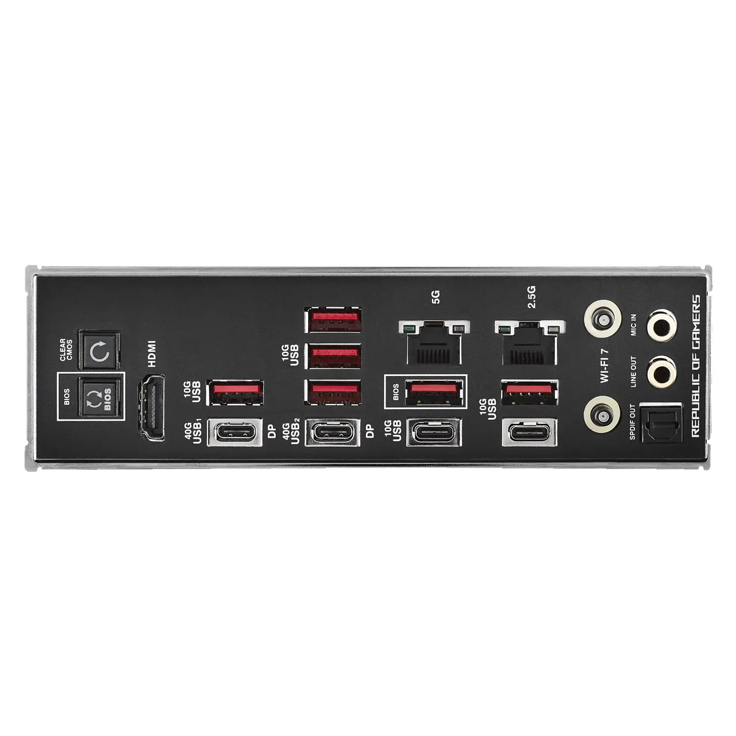 ASUS ROG Crosshair X870E Dark Hero, Placa Madre ATX AM5, DDR5, PCIe 5.0, WiFi 7, 10GbE + 5GbE, USB4 7