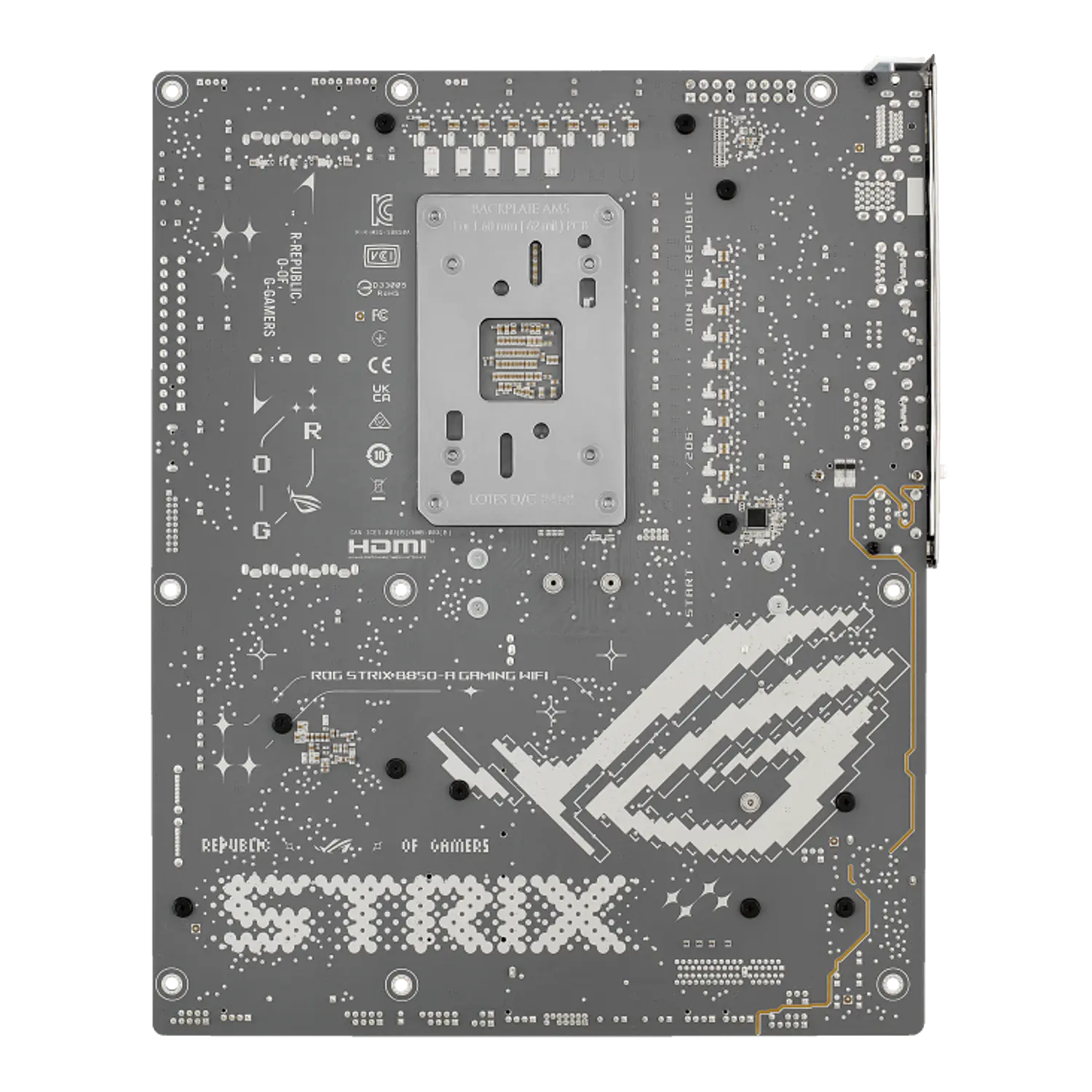 ASUS ROG Strix B850-A Gaming WiFi, Placa Madre ATX AM5, DDR5, PCIe 5.0, WiFi 7, 2.5GbE, USB-C 20Gbps 10