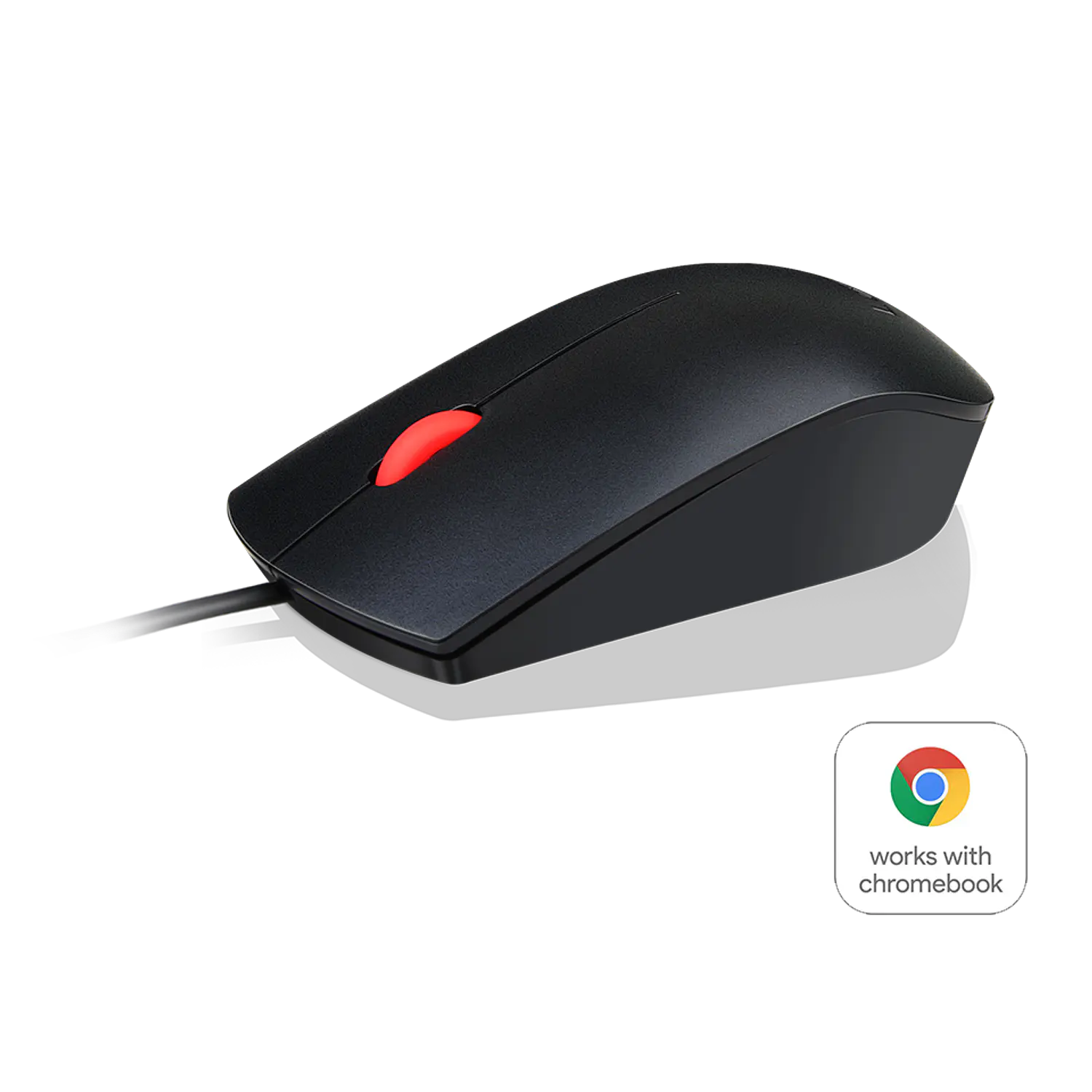Lenovo Essential USB Mouse, Mouse Alámbrico USB-A, 1600 DPI, 3 Botones, Ambidiestro, Negro 1