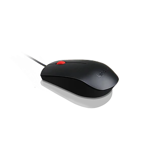 Lenovo Essential USB Mouse, Mouse Alámbrico USB-A, 1600 DPI, 3 Botones, Ambidiestro, Negro