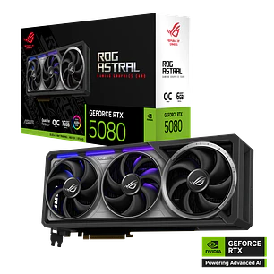 ASUS ROG Astral GeForce RTX 5080 OC Edition, Tarjeta de Video 16GB GDDR7, 256-bit, PCIe 5.0, 2790MHz