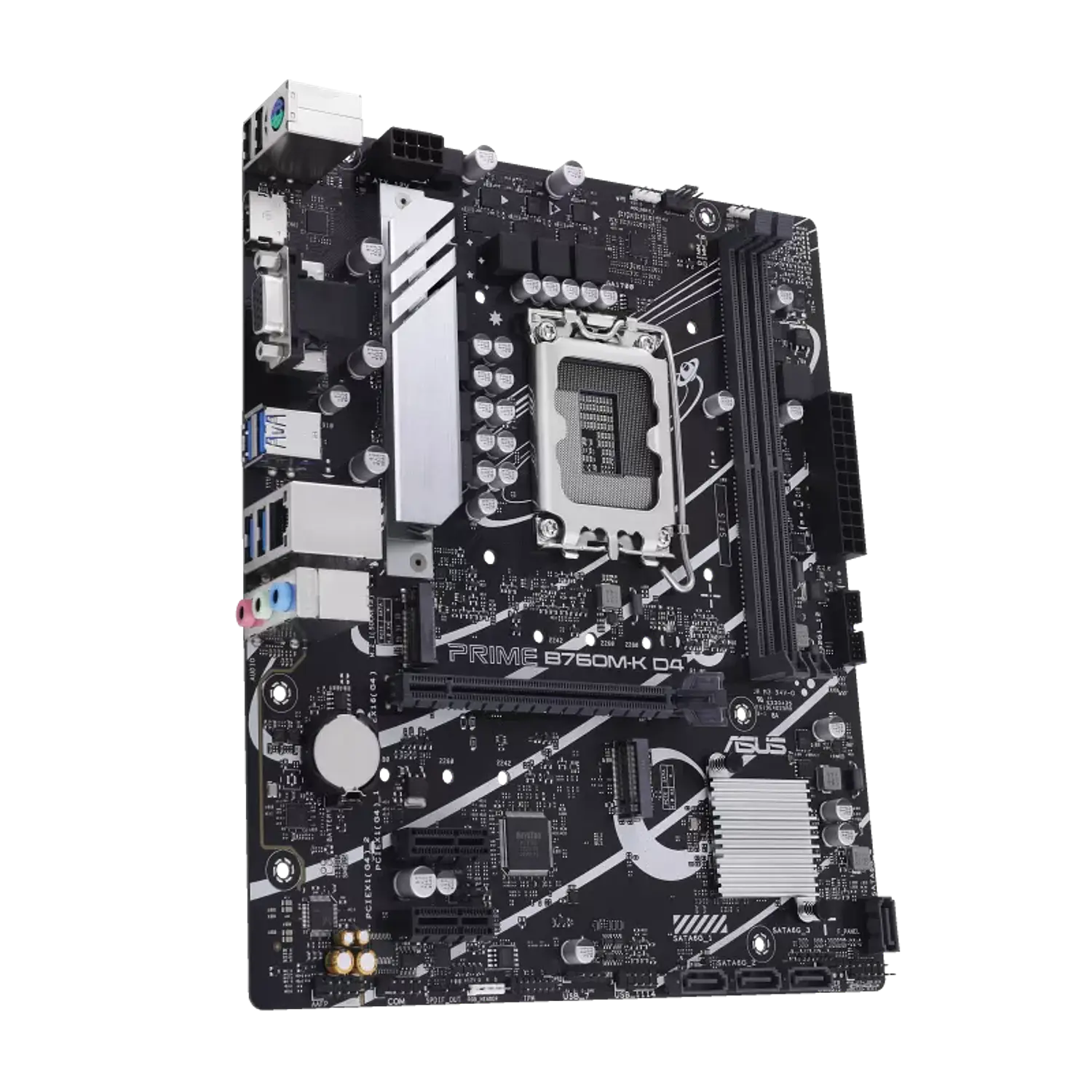 ASUS PRIME B760M-K D4, Placa Madre Micro-ATX Intel B760 LGA1700, DDR4, PCIe 4.0, 2.5GbE 2