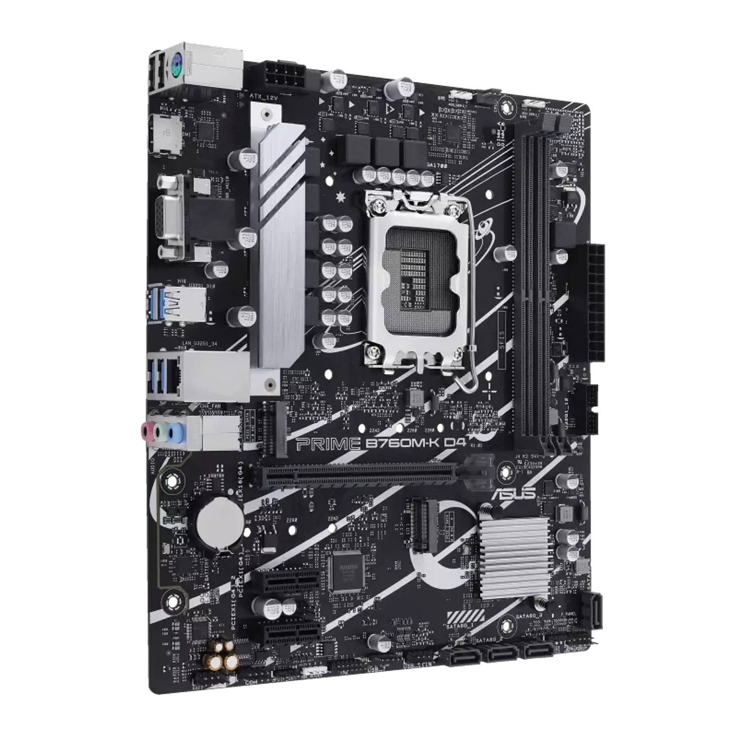 ASUS PRIME B760M-K D4, Placa Madre Micro-ATX Intel B760 LGA1700, DDR4, PCIe 4.0, 2.5GbE 3