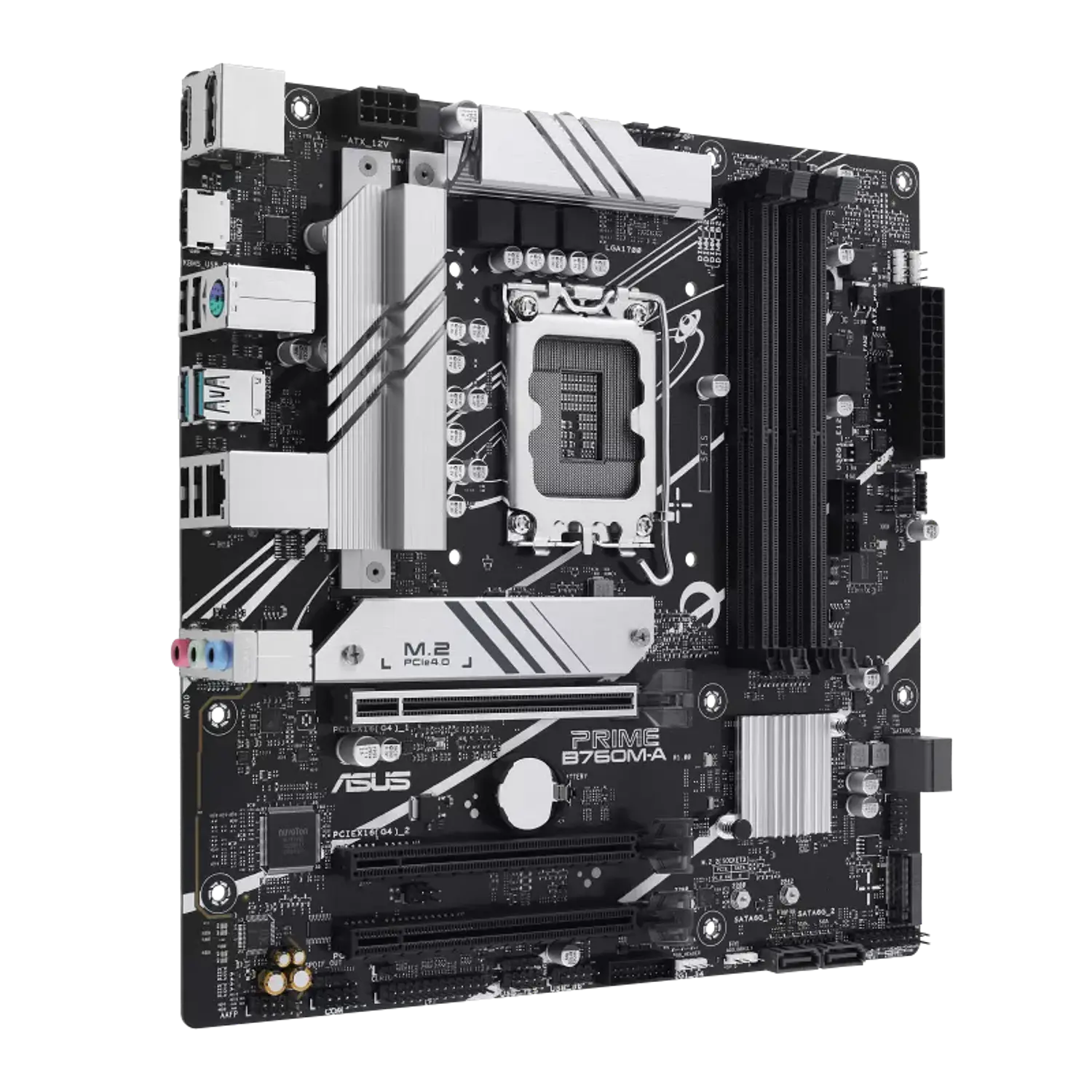 ASUS PRIME B760M-A D4, Placa Madre Micro-ATX Intel B760 LGA1700, DDR4, PCIe 4.0, 2.5GbE 2
