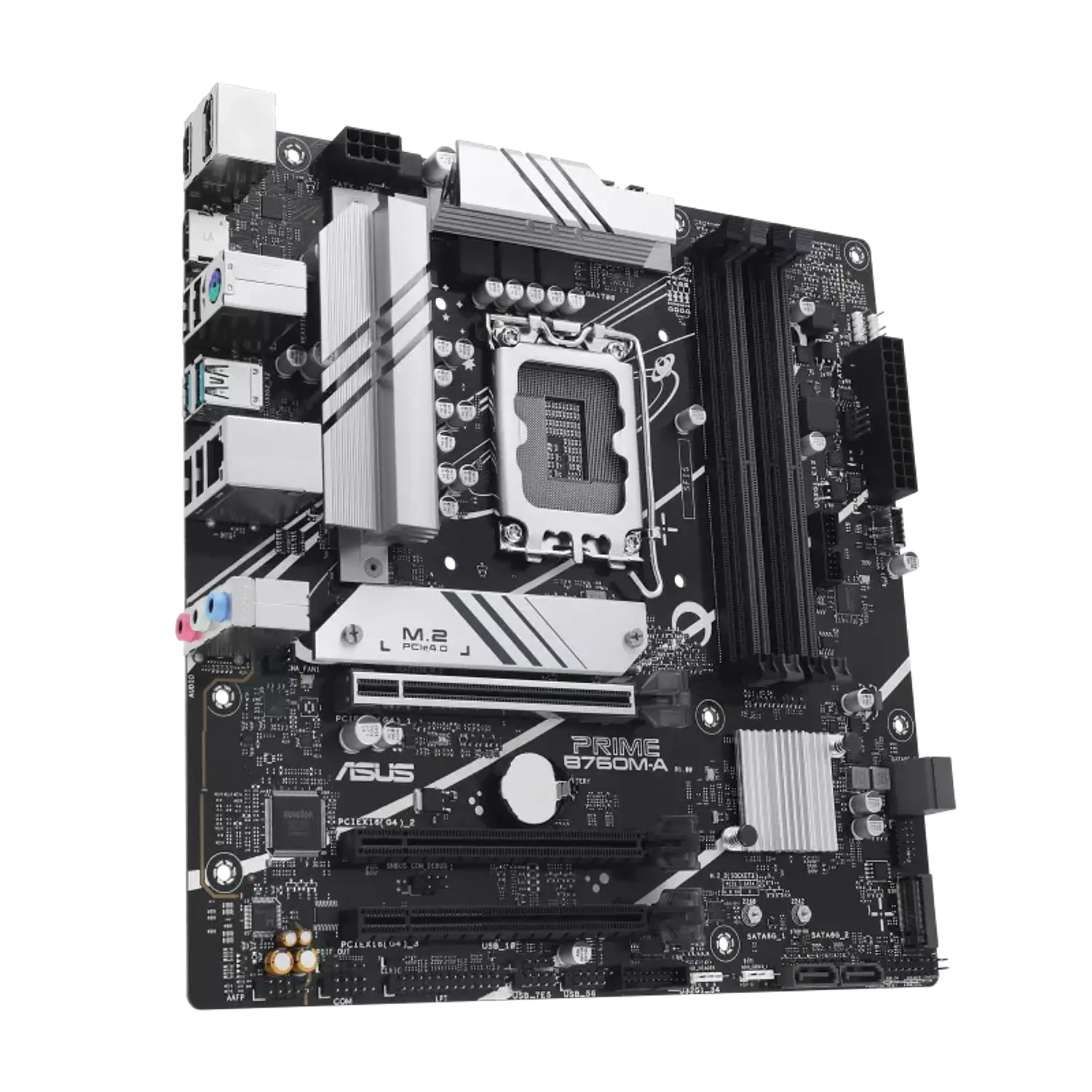 ASUS PRIME B760M-A D4, Placa Madre Micro-ATX Intel B760 LGA1700, DDR4, PCIe 4.0, 2.5GbE 3